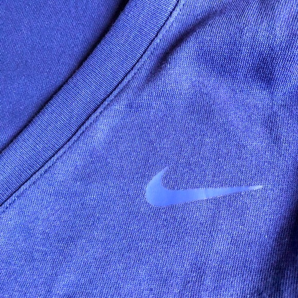NEW NIKE TEE DRI-FIT Long Sleeve Shirt ATHLETIC CUT Medium Blue NWOT - Picture 4 of 16